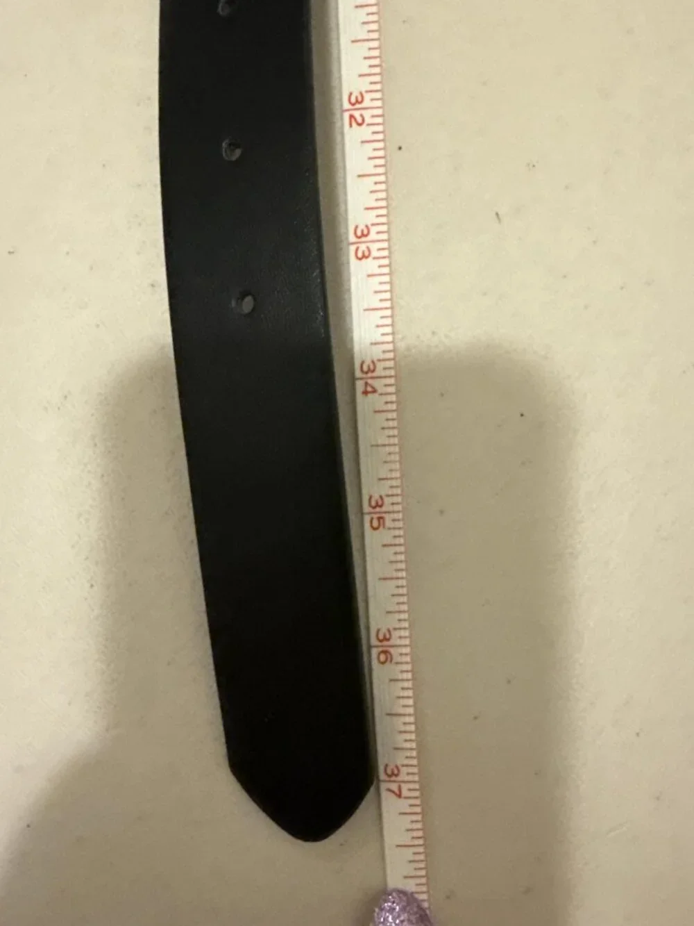 Black Men’s belt with gold buckle
